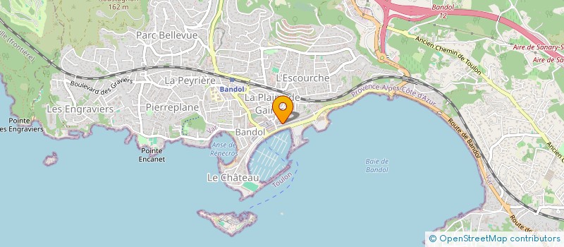 localisation de l'entreprise M & L COIFFURE  BANDOL