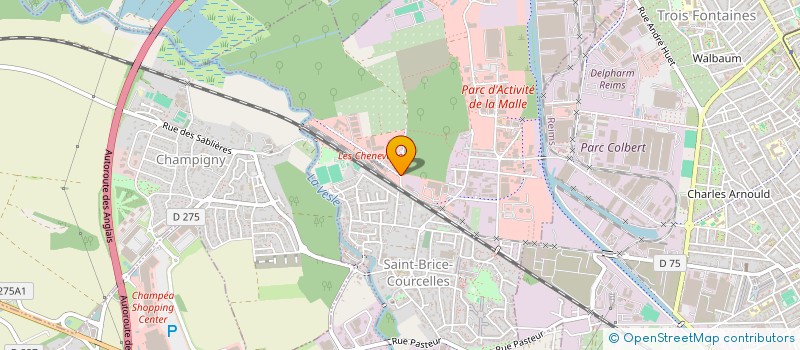 localisation de l'entreprise M.L. COUVERTURE  SAINT-BRICE-COURCELLES