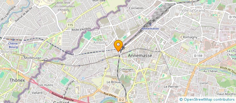 localisation de l'entreprise M.L.D - TRANSPORT  AMBILLY