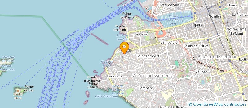 localisation de l'entreprise M.L.D.V à MARSEILLE