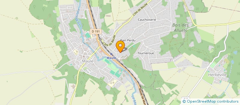 localisation de l'entreprise M.L. ELEC - ELECTRICITE GENERALE  MAULE