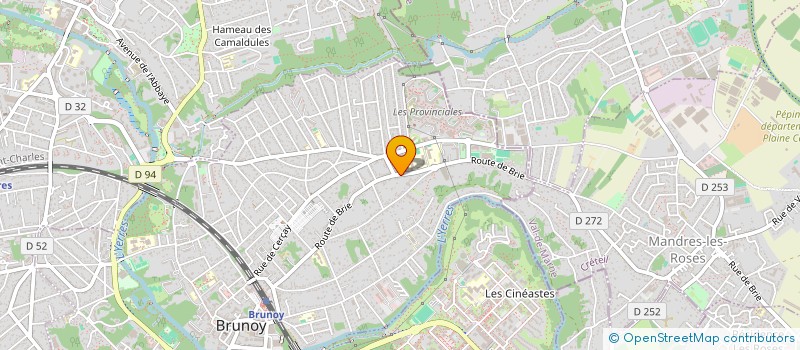 localisation de l'entreprise M.L - ENERGIES  BRUNOY