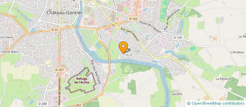 localisation de l'entreprise M L'EVENT  CHATEAU-GONTIER-SUR-MAYENNE