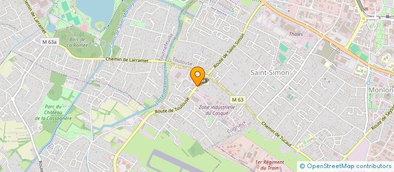 localisation de l'entreprise M-L-F  CUGNAUX