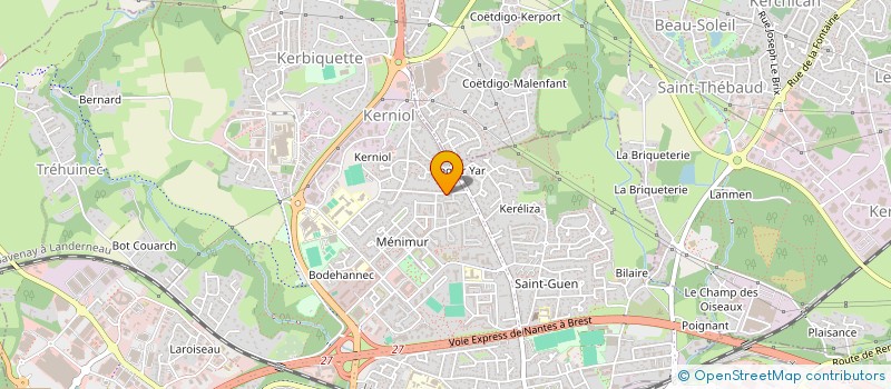 localisation de l'entreprise M.L.F à VANNES