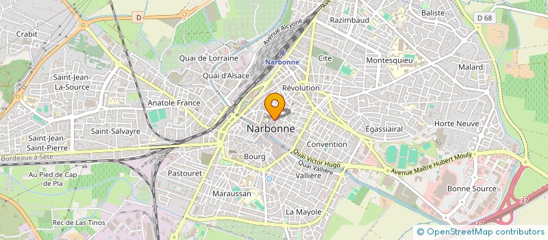 localisation de l'entreprise M.L.G. à NARBONNE
