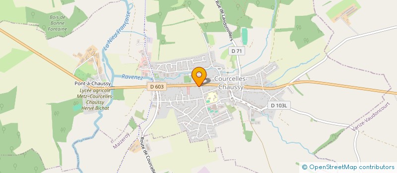 localisation de l'entreprise M.L INVEST  COURCELLES-CHAUSSY