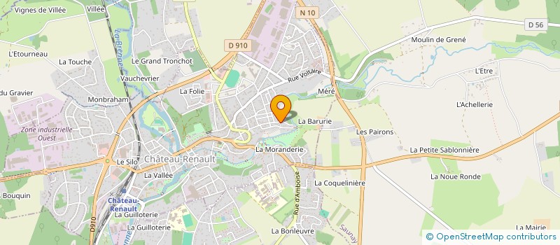 localisation de l'entreprise M.L.J. à CHATEAU-RENAULT