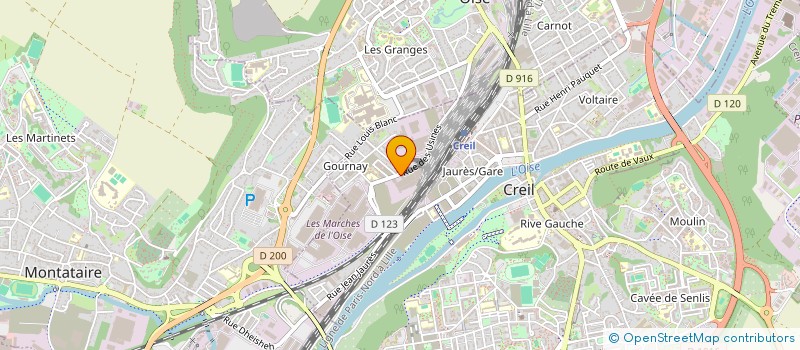 localisation de l'entreprise M.L.K. FOOD à CREIL