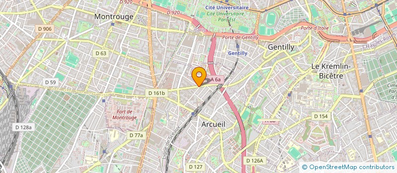 localisation de l'entreprise M.L.O. INVEST à ARCUEIL