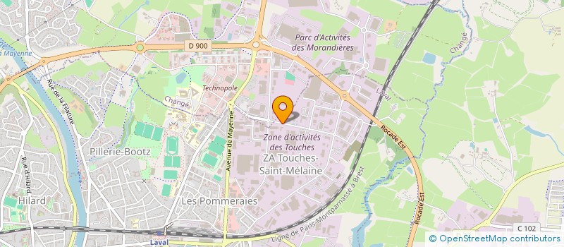 localisation de l'entreprise M.L.P à LAVAL