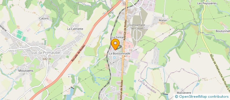 localisation de l'entreprise M&L PEINTURE  LUC-LA-PRIMAUBE