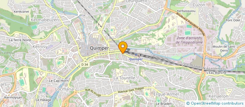 localisation de l'entreprise M L QUIMPER à QUIMPER