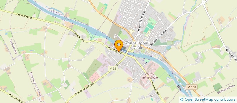 localisation de l'entreprise M.L RENOV'DEULE à QUESNOY-SUR-DEULE