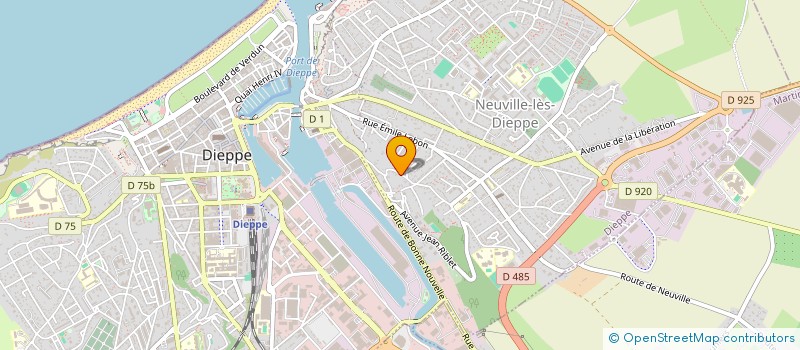 localisation de l'entreprise M.L. SARL  DIEPPE