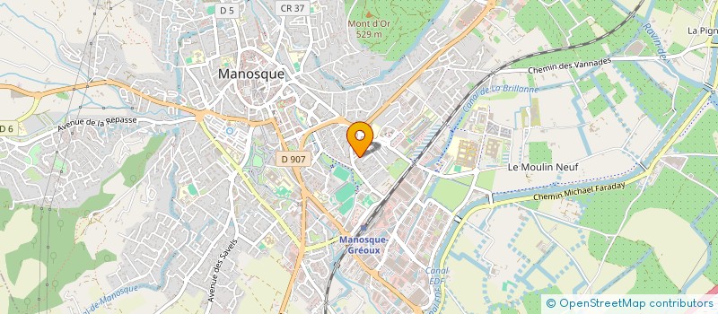 localisation de l'entreprise M.L.T.P à MANOSQUE
