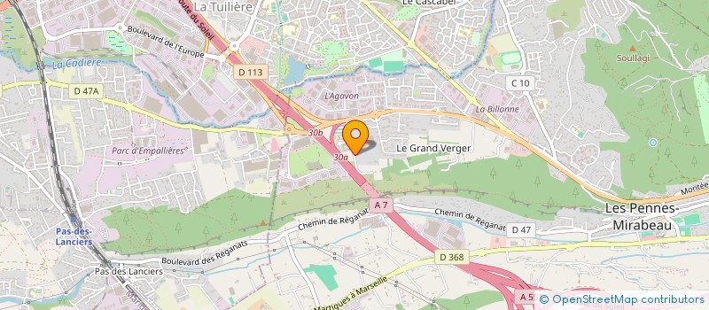 localisation de l'entreprise M&L TAXI à LES PENNES-MIRABEAU