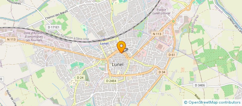 localisation de l'entreprise M.L.Z.R. INEST  LUNEL