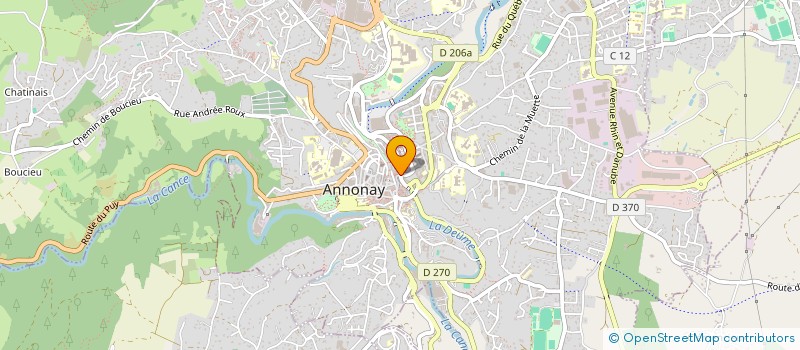 localisation de l'entreprise M'LA FETE à ANNONAY
