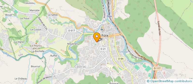 localisation de l'entreprise M LA MONTAGNE à FOIX