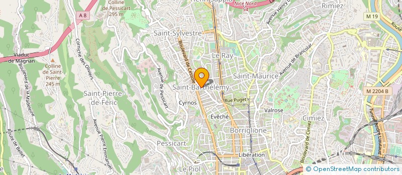 localisation de l'entreprise M-LAB à NICE