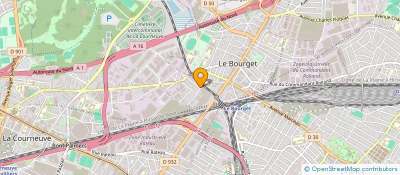 localisation de l'entreprise M LAURE à LE BOURGET