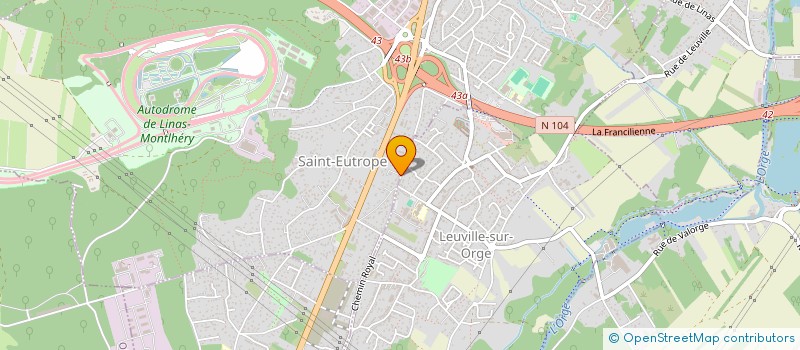 localisation de l'entreprise M.LEGRAS à LINAS