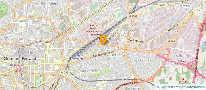 localisation de l'entreprise M.LES FLEURS à CLERMONT-FERRAND