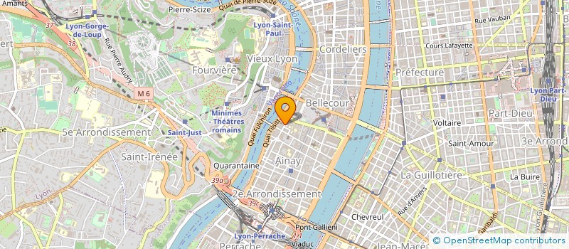 localisation de l'entreprise M LESCUYER ET FILS IMPRIMEURS  LYON