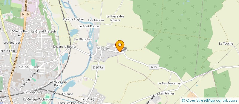 localisation de l'entreprise M. LEVY AVIATION SAS à MESLAY