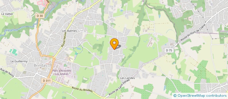 localisation de l'entreprise M&M 21  BRINDAS