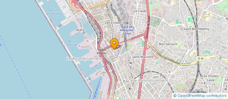 localisation de l'entreprise M.M à MARSEILLE