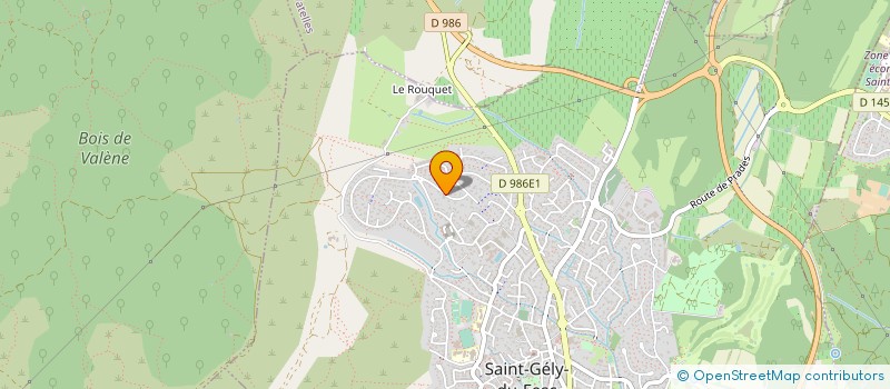localisation de l'entreprise M & M à SAINT-GELY-DU-FESC