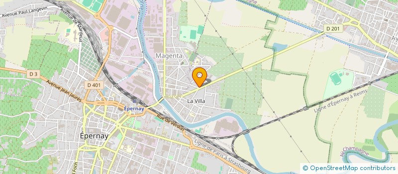 localisation de l'entreprise M & M  EPERNAY