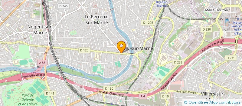 localisation de l'entreprise M-M à LE PERREUX-SUR-MARNE