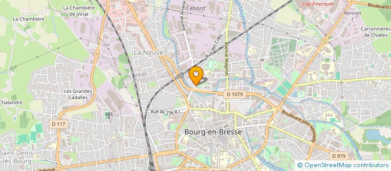 localisation de l'entreprise M & M à BOURG-EN-BRESSE