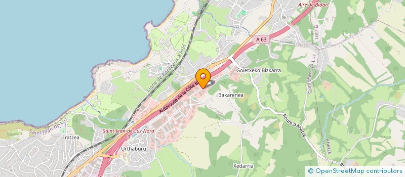 localisation de l'entreprise M & M  SAINT-JEAN-DE-LUZ