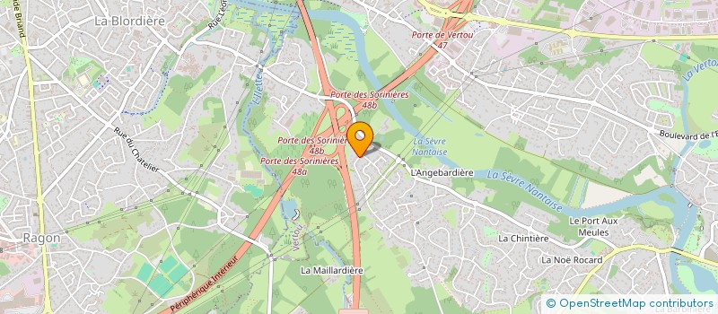 localisation de l'entreprise M & M  VERTOU