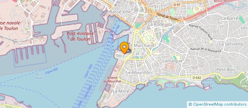 localisation de l'entreprise M.M à TOULON