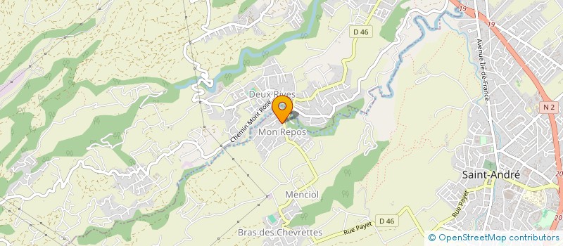localisation de l'entreprise M & M à SAINT-ANDRE