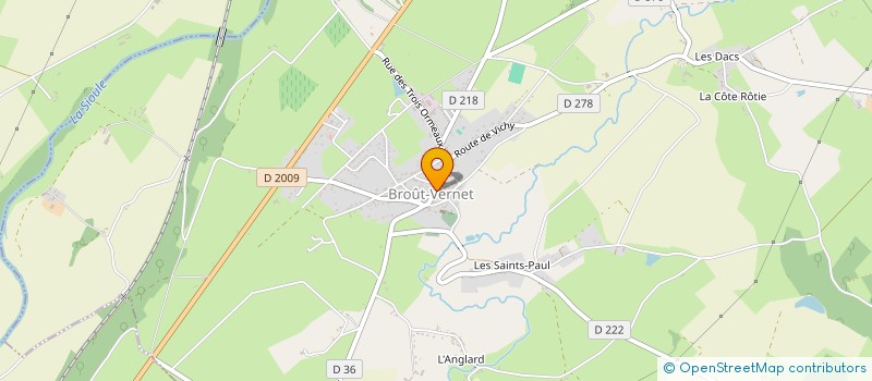 localisation de l'entreprise M.M.  BROUT-VERNET