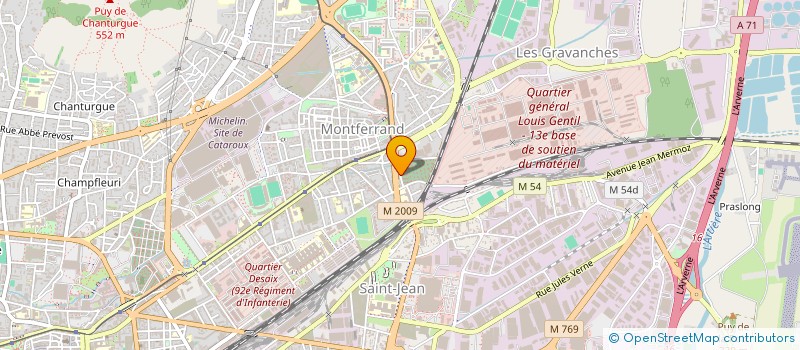 localisation de l'entreprise M&M  CLERMONT-FERRAND