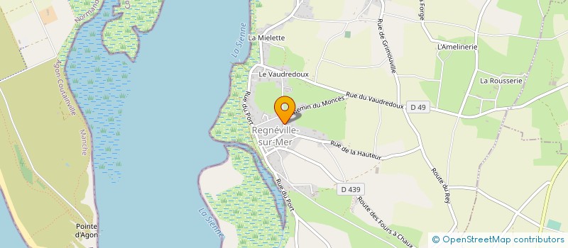 localisation de l'entreprise M & M  REGNEVILLE-SUR-MER