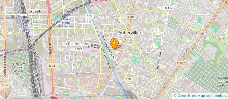 localisation de l'entreprise M.M.  AUBERVILLIERS