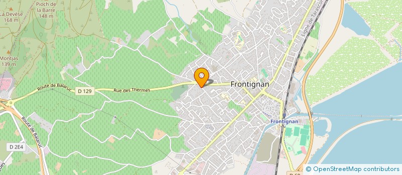 localisation de l'entreprise M&M à FRONTIGNAN
