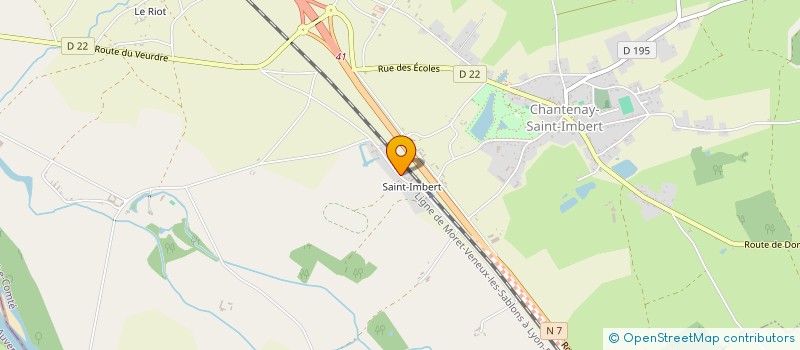 localisation de l'entreprise M&M à CHANTENAY-SAINT-IMBERT