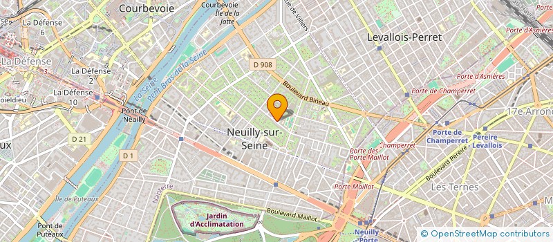 localisation de l'entreprise M & M à NEUILLY SUR SEINE