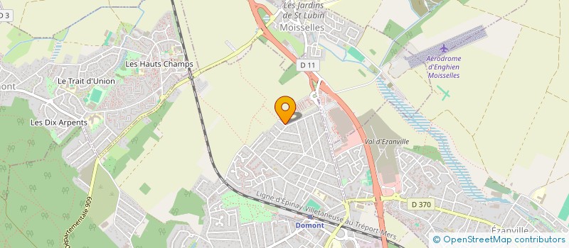 localisation de l'entreprise M & M  DOMONT