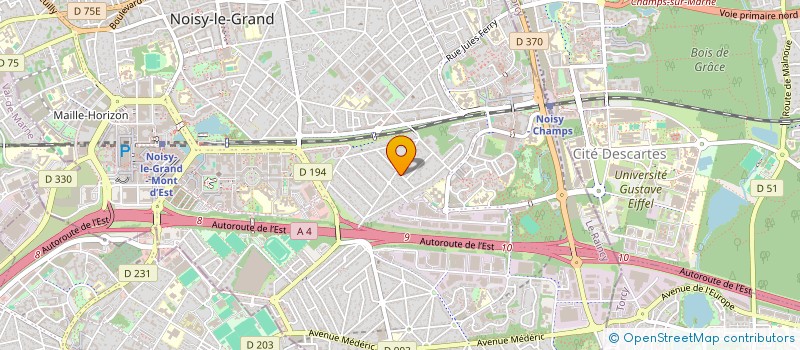 localisation de l'entreprise M.M à NOISY-LE-GRAND