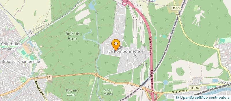 localisation de l'entreprise M..M  POMPONNE